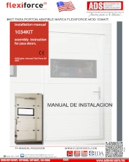 Manual de Instalacion KIT para Porton Abatible Marca FLEXIFORCE MOD.1034KIT